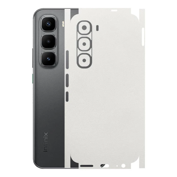 Infinix Hot 60 Pro ile Uyumlu Bumper Serisi Premium Kaplama 360  Beyaz ürün görseli 1