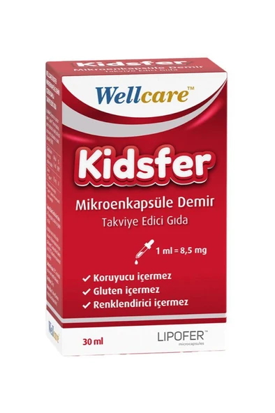 Wellcare Kidsfer Mikroenkapsüle Demir 30 ml Damla ürün görseli 1
