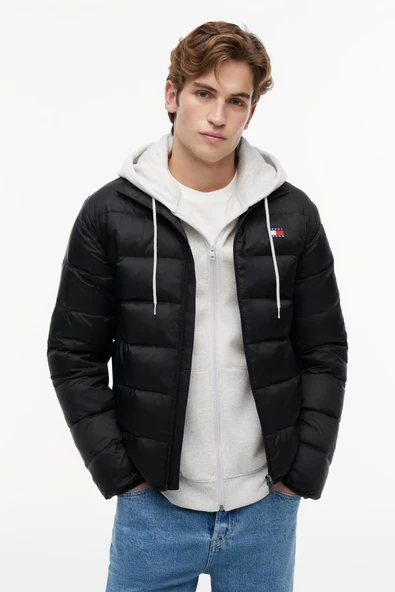 TJM LIGHT DOWN PACKBL JACKET EXT Erkek Siyah Mont - DM0DM23231 ürün görseli 1