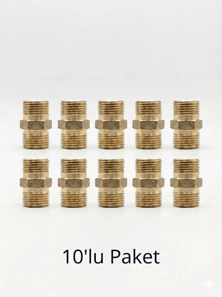 3/8 SARI NİPEL - 10lu Paket ürün görseli 1
