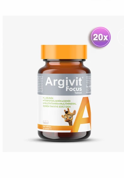 Argivit Focus 30 Tablet 20 Adet ürün görseli 1