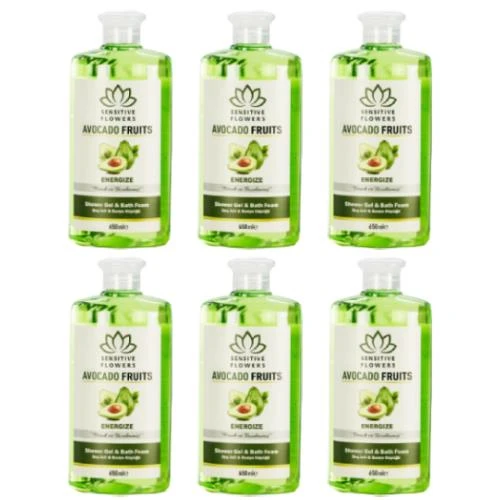 Sensitive Flowers Avacado Fruits Energize Duş Jeli 6 X 650 Ml ürün görseli 1
