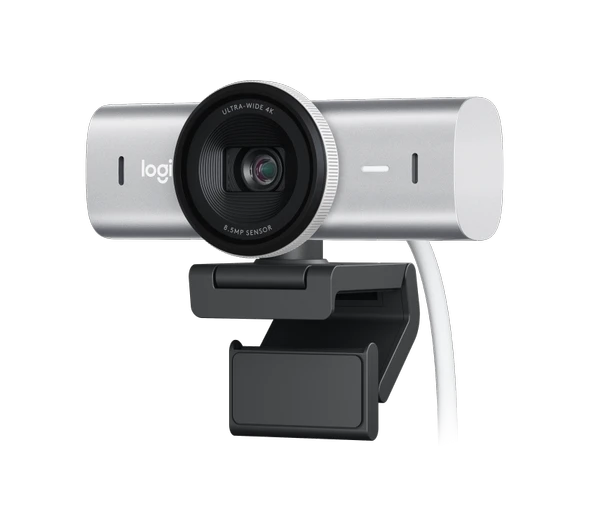 LOGİTECH MX Brio Ultra HD 4K 1080p Mikrofonlu Webcam Açık Gri (960-001555) ürün görseli 1