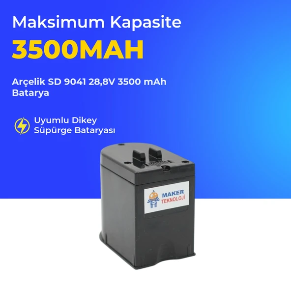 Arçelik SD 9041 28,8V 3500 mAh Batarya ürün görseli 1