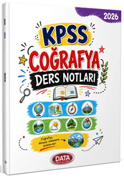 Data Yayınları KPSS Coğrafya Ders Notları ürün görseli 1