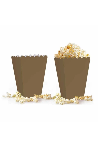 Popcorn mısır Kutusu Düz Gold 10lu ürün görseli 1
