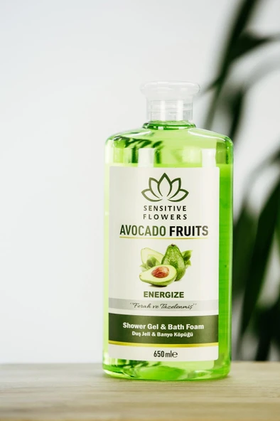 Sensitive Flowers Avacado Fruits Energize Duş Jeli 2 X 650 Ml ürün görseli 1
