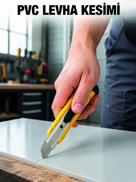 5’li Profesyonel Metal Falçata Seti Ergonomik Saplı Çok Amaçlı Kesici Maket Bıçağı ürün görseli 1