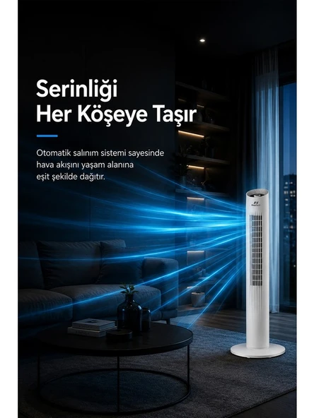 Pirantech EV-116 Kule Tipi Vantilatör - Resim 4