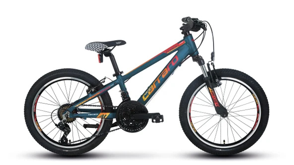 Carraro Force 200 20 Jant Full Shimano aluminyum Çocuk Dağ Bisikleti PETROL ürün görseli 1