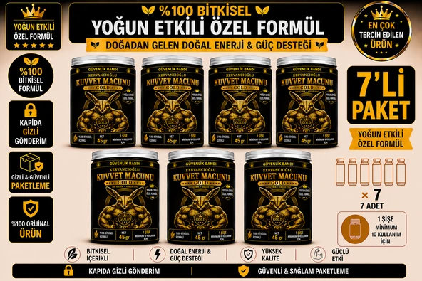 Kuvvet Macunu Bitkisel Atom Güç Enerji ve Performans Desteği (45gr x 7Şişe) ürün görseli 1