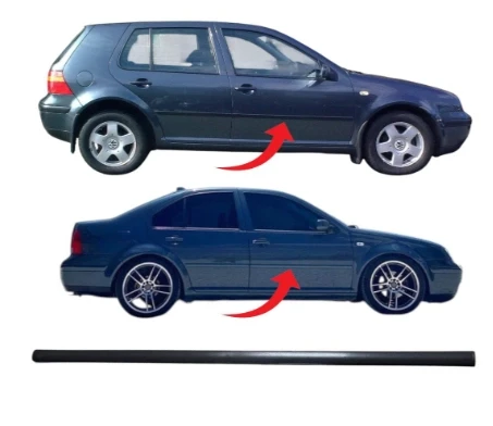Golf4-Bora Kapı Çıtası Ön Sağ Saten Siyah 1998-2004 1J4853516J ürün görseli 1