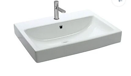 Newarc Batarya Delikli Tezgah Üstü Lavabo - Beyaz ürün görseli 1