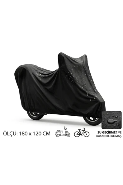 Motosiklet ve Scooter Koruma Brandası – Su ve Toz Geçirmez 180x120 cm ürün görseli 1