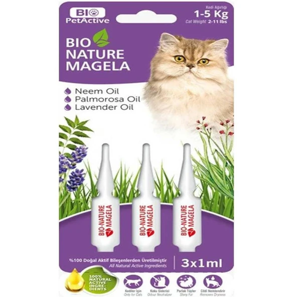 Bio Pet Active Kedi Tüy ve Deri Bakım Damlası 1-5 kg ürün görseli 1