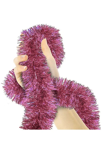 Parti İçin Mega Kalın  İthal Sim Süs 2 Metre Uzunluk 8 cm Genişlik – Pembe ürün görseli 1