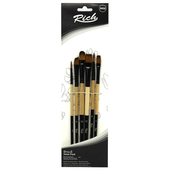 Rich Yeni Seri Fırça Karma 6 Lı Set 2 ürün görseli 1