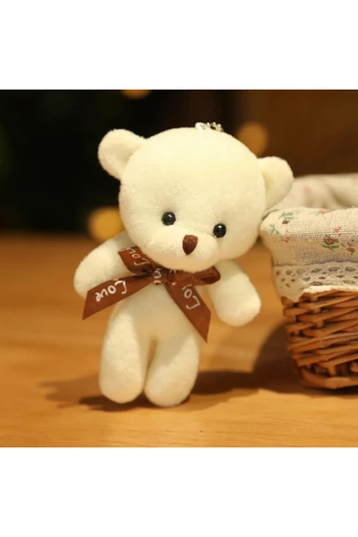 Peluş Oyuncak Minik Ayıcık Anahtarlık ve Çanta Aksesuarı 1 Adet ürün görseli 1