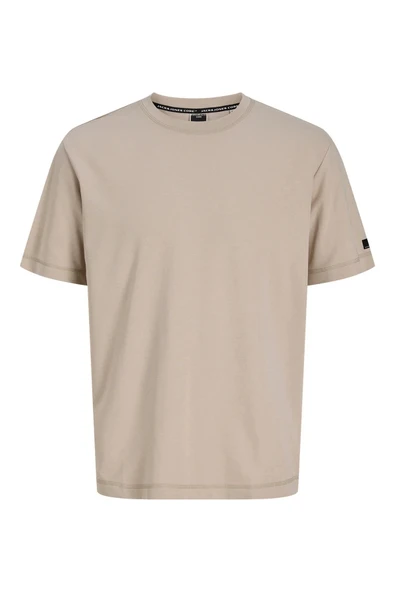 Jack&Jones 12289962 0 Yaka Erkek Tshirt - Toprak ürün görseli 1