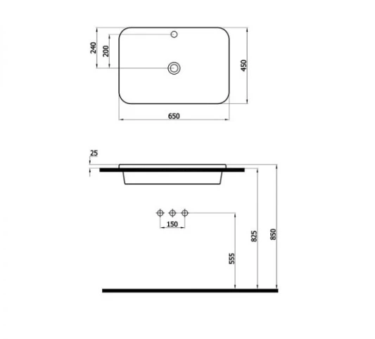 NEWARC DROP 60  CM LAVABO - Resim 3