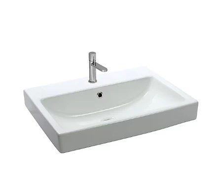 NEWARC AQUA BATARYA DELİKLİ 60X46 CM BEYAZ LAVABO ürün görseli 1
