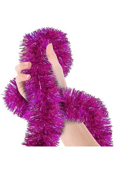 Parti İçin Mega Kalın  İthal Sim Süs 2 Metre Uzunluk 8 cm Genişlik – Fuşya ürün görseli 1