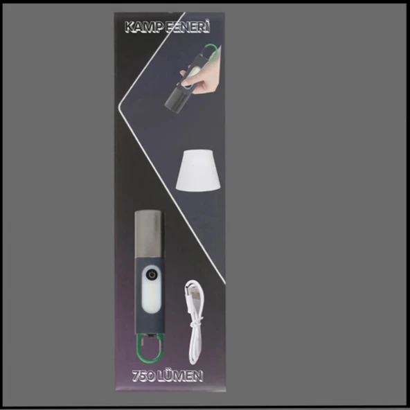 750 Lümen Şarjlı Kamp Feneri Type-C LED Aydınlatma Güçlü Taşınabilir Işık-WT-298 ürün görseli 1