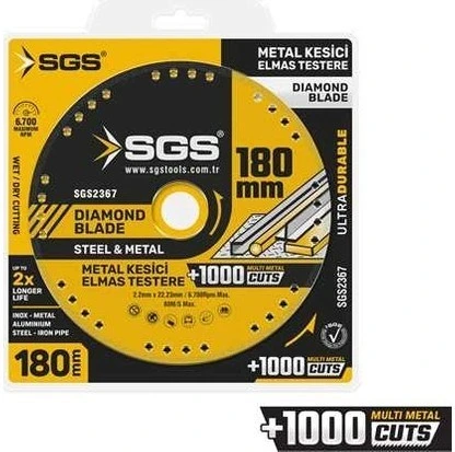 SGS2367 Vakumlu Elmas Multı-Metal Kesici 180 mm ürün görseli 1