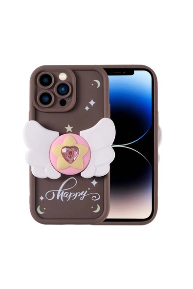 iPhone 14 Pro Kılıf Kamera Korumalı Figür Tasarımlı Kapya Kapak ürün görseli 1