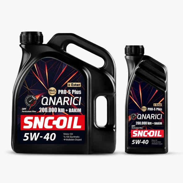 SNC-OİL 5W-40 200.000 KM + BAKIM 4 LT + 5W-40 200.000 KM + BAKIM 1  LT ürün görseli 1