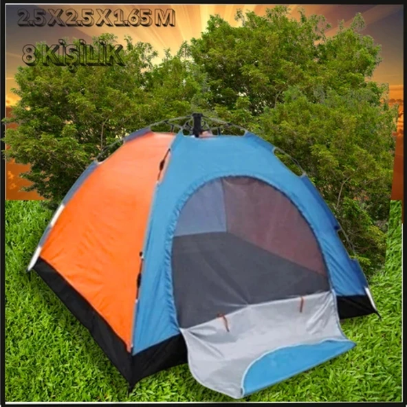 Uyguna-Yakala 2.5 x 2.5 x 1.65 M 8 Kişilik Kurulumlu Çadır-773905 ürün görseli 1