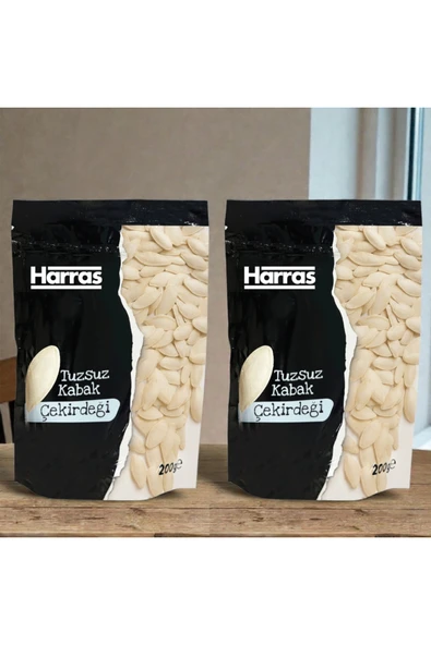Harras Kavrulmuş Tuzsuz Kabak Çekirdeği 200 Gr X 2 Adet ürün görseli 1