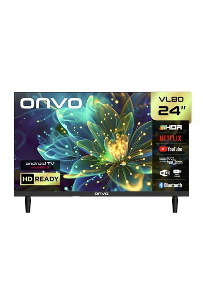ONVO 24VL80F2HA 24'' 60 Ekran Uydu Alıcılı HD Ready WhaleOS LED TV ( 12V Uyumlu ) ürün görseli 1