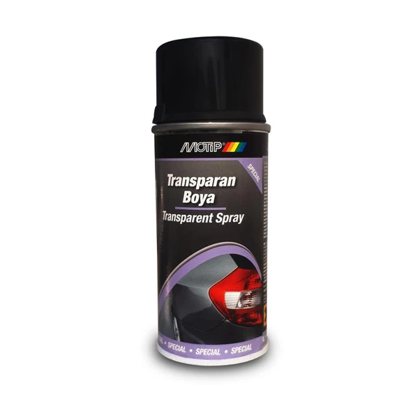 Motip Transparan Stop Far Sprey Boya SİYAH 400 ml - Stop Boyası ürün görseli 1