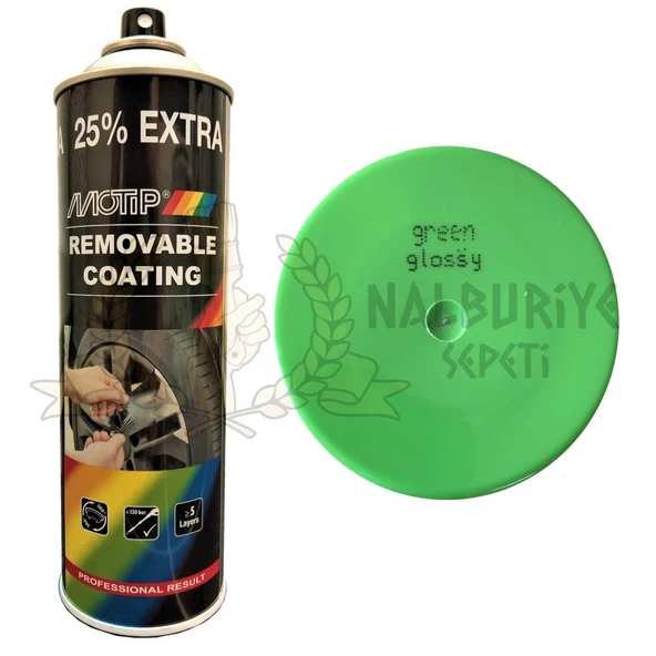 Motip Soyulabilir Sıvı Kauçuk PlastiDip Plastik Sprey Boya YEŞİL 500 ml - 04305 ürün görseli 1
