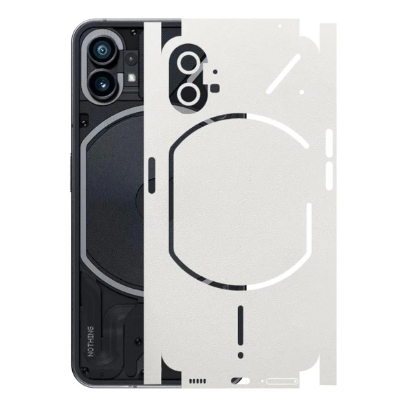 Nothing Phone 1 ile Uyumlu Bumper Serisi Premium Kaplama 360  Beyaz ürün görseli 1