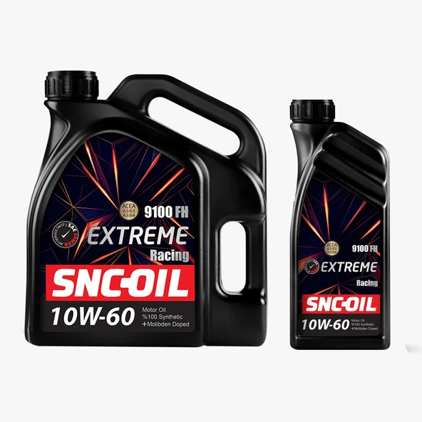 SNC-OİL EXTREME RACİNG 10W-60 4 LT + EXTREME RACİNG 10W-60 1 LT ürün görseli 1