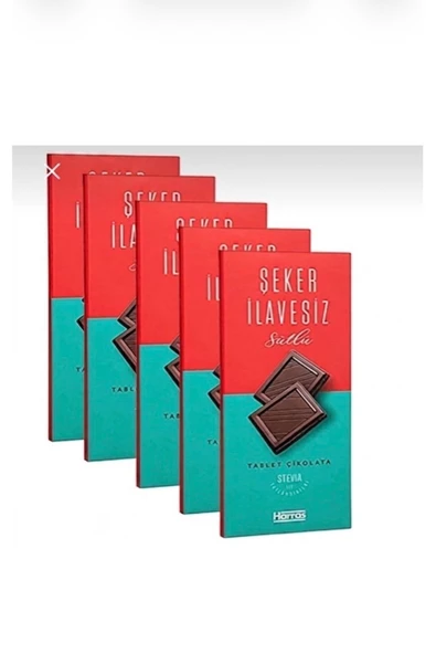 Harras Şeker Ilavesiz Çikolata 100 Gr - 5 ADET ürün görseli 1