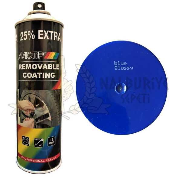 Motip Soyulabilir Sıvı Kauçuk PlastiDip Plastik Sprey Boya MAVİ 500 ml - 04308 ürün görseli 1