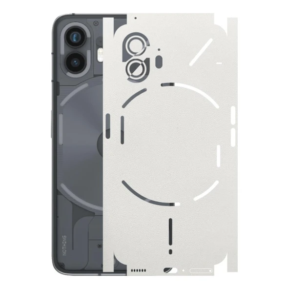 Nothing Phone 2 ile Uyumlu Bumper Serisi Premium Kaplama 360  Beyaz ürün görseli 1
