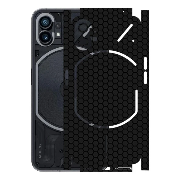 Nothing Phone 1 ile Uyumlu Bumper Serisi Premium Kaplama 360  Siyah ürün görseli 1