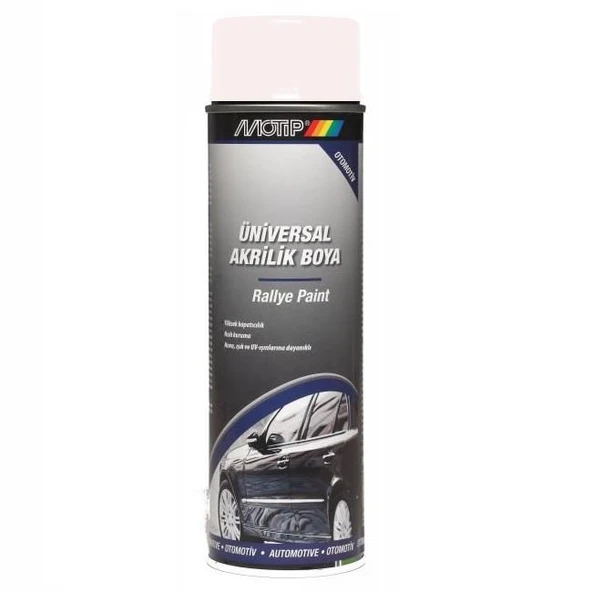 Motip Üniversal Akrilik Sprey Boya PARLAK BEYAZ 500 ml ürün görseli 1