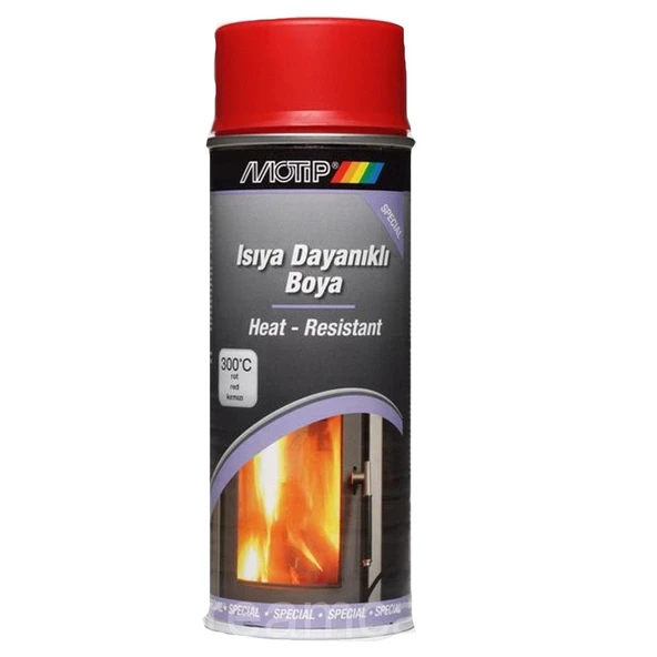 Motip Isıya Dayanıklı Sprey Boya MAT KIRMIZI 400 ml ürün görseli 1