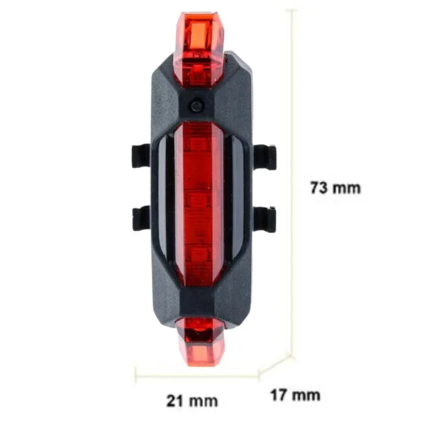 ZhlTools Usb Şarj Edilebilir Bisiklet Led Lamba - Resim 5