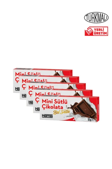 Harras Mini Sütlü Çikolata 33gr x 5 Paket ürün görseli 1