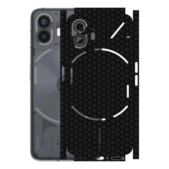 Nothing Phone 2 ile Uyumlu Bumper Serisi Premium Kaplama 360  Siyah ürün görseli 1
