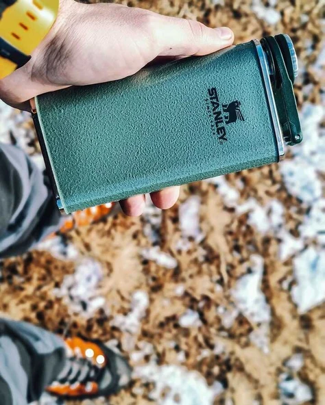 Stanley Cep Matarası Classic Flask 8oz Yeşil - Resim 5