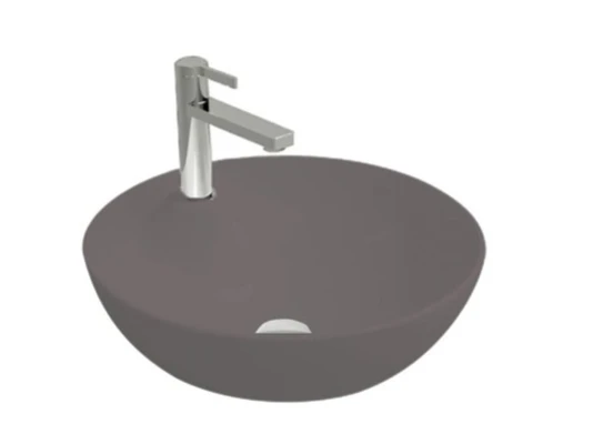 Newarc Newart Tezgah Üstü Batarya Delikli Lavabo Mat Antrasit 42,5X15,5Cm ürün görseli 1