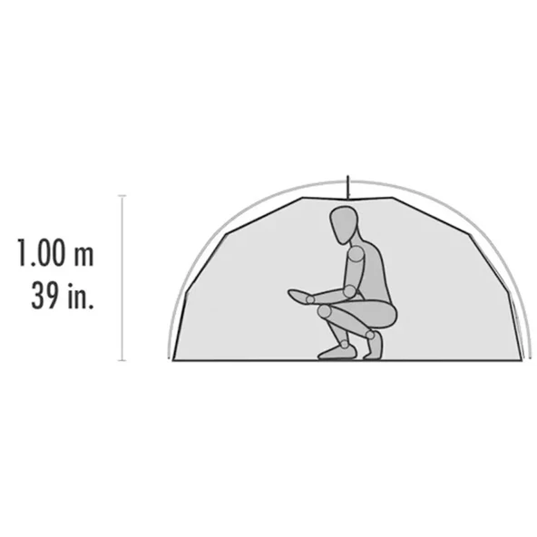 MSR Elixir 1 Tent 3 Mevsim Kamp Çadırı Yeşil - Resim 4