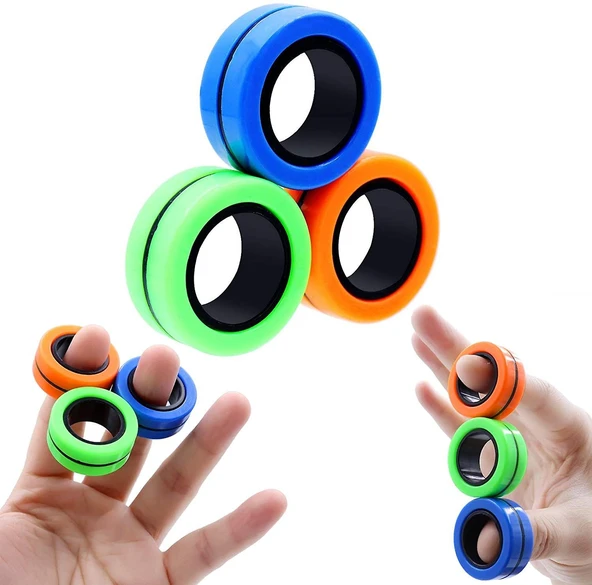Manyetik Stres Yüzüğü Fidget Ring ürün görseli 1
